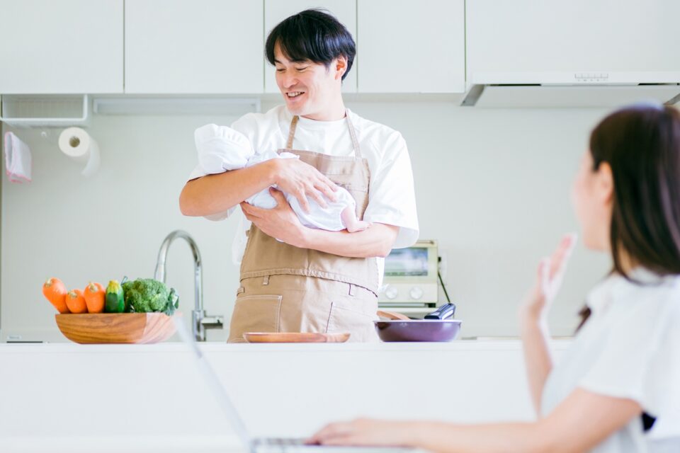 育休男性の家事への協力