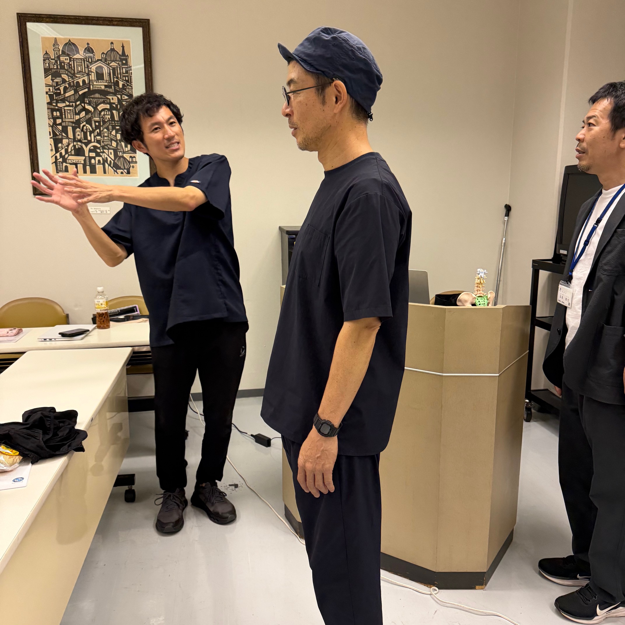 姿勢チェックの様子